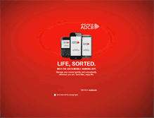 Tablet Screenshot of m.adcb.com